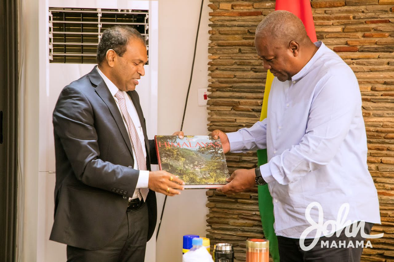 John Mahama Receives Indian Envoy